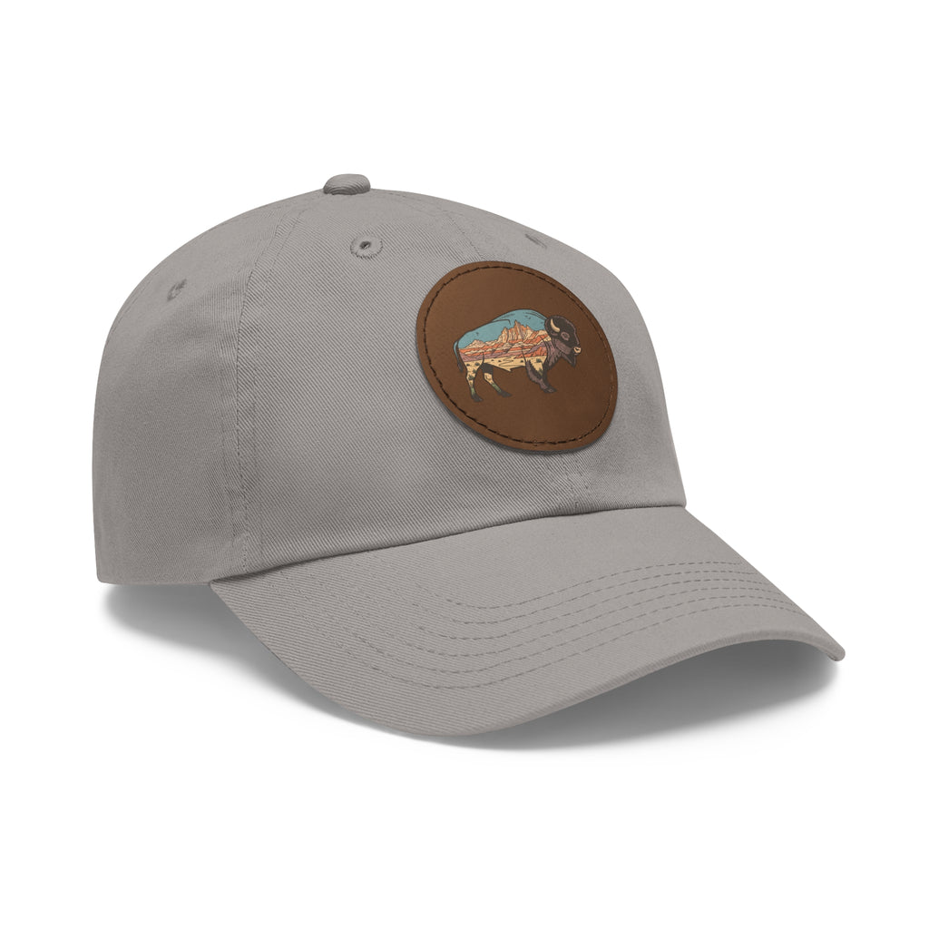 American Bison Leather Patch Hat