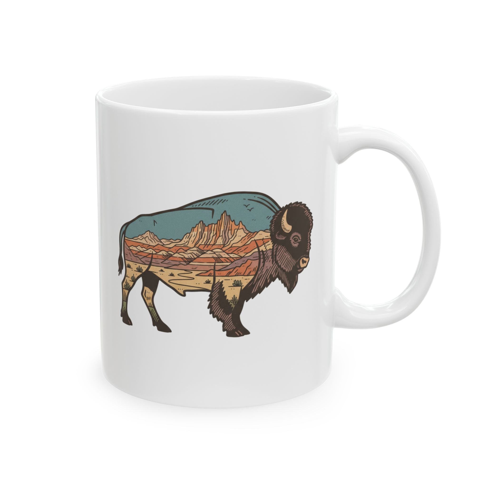 American Bison Ceramic Mug