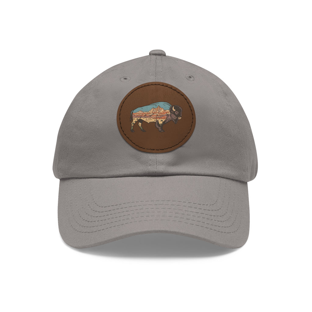 American Bison Leather Patch Hat