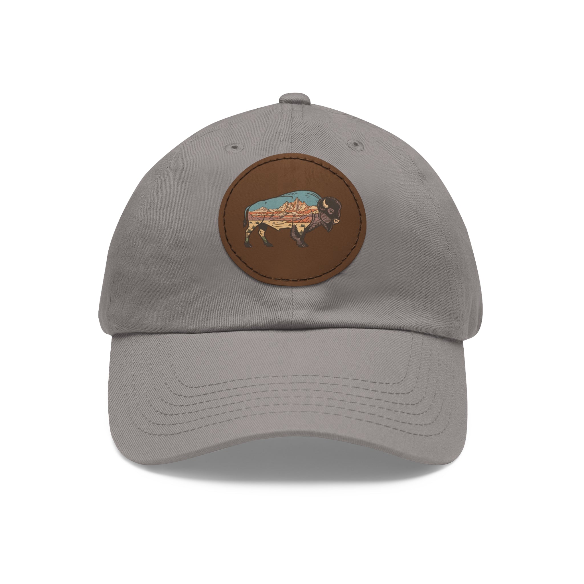 American Bison Leather Patch Hat