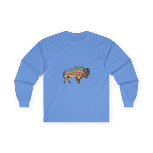 American Bison Landscape Long Sleeve Tee